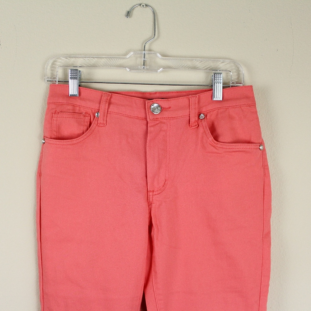 🚫 SOLD 🚫 New! VENUS Coral Capri Jeans, Size 6 - Picture 4 of 6